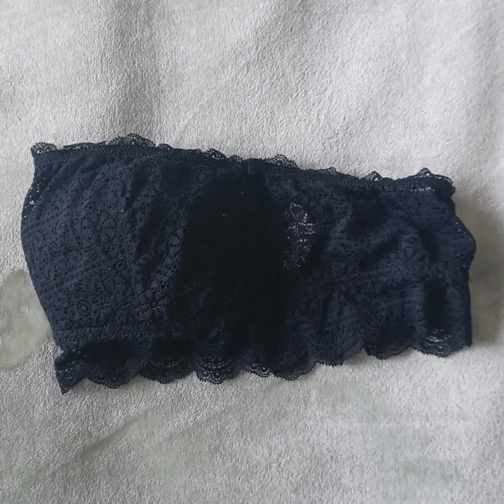 NWOT Auden Black Lace Strapless Bra Bandeaus Size Small - Picture 6 of 8